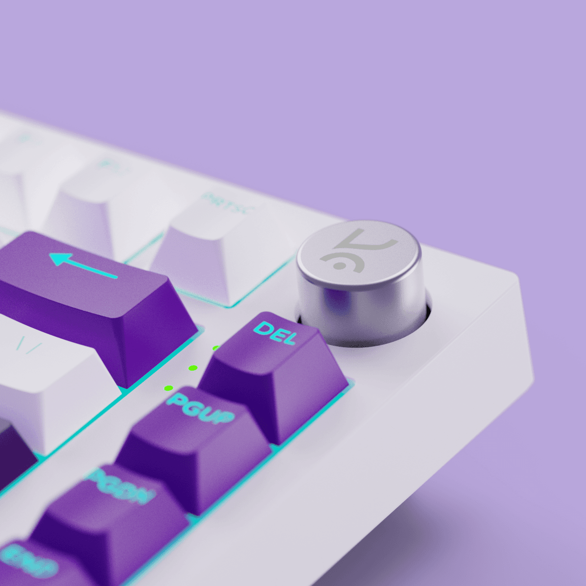 Swarm 75 White Purple Wireless Gaming Keyboard