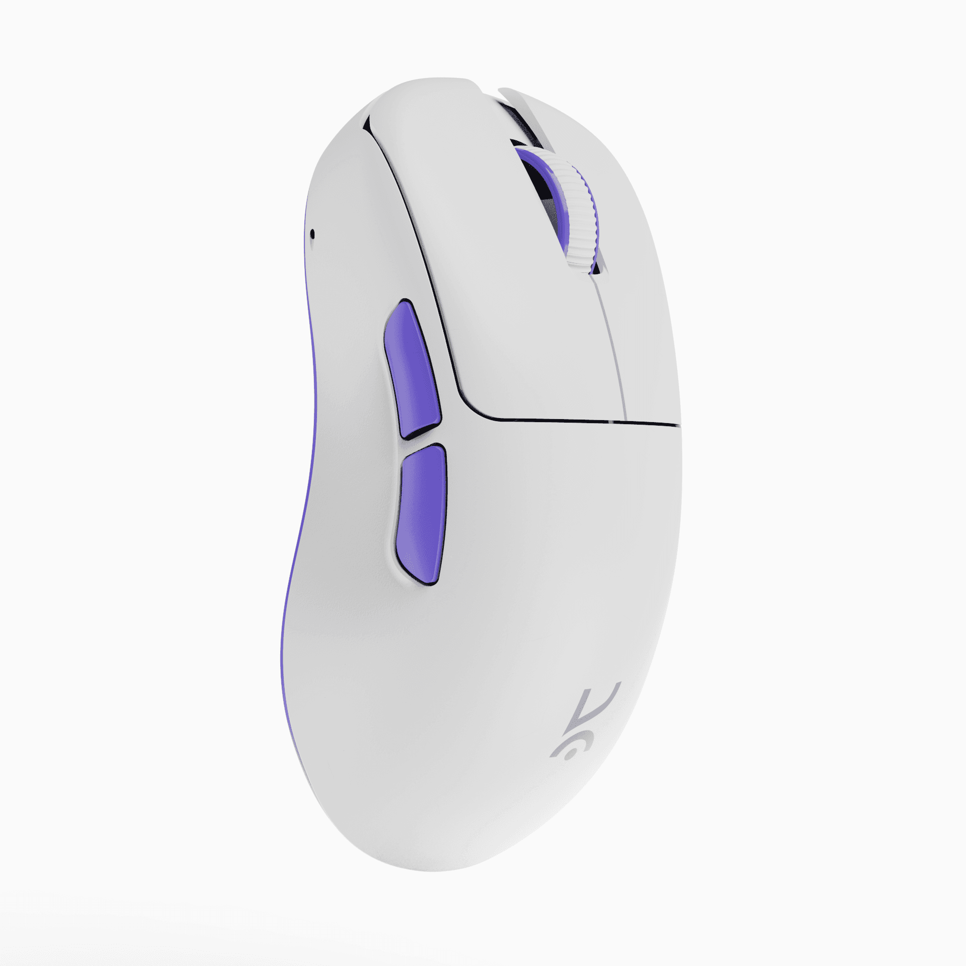 Anzu V2 White Ultralight Ergonomic Wireless Gaming Mouse