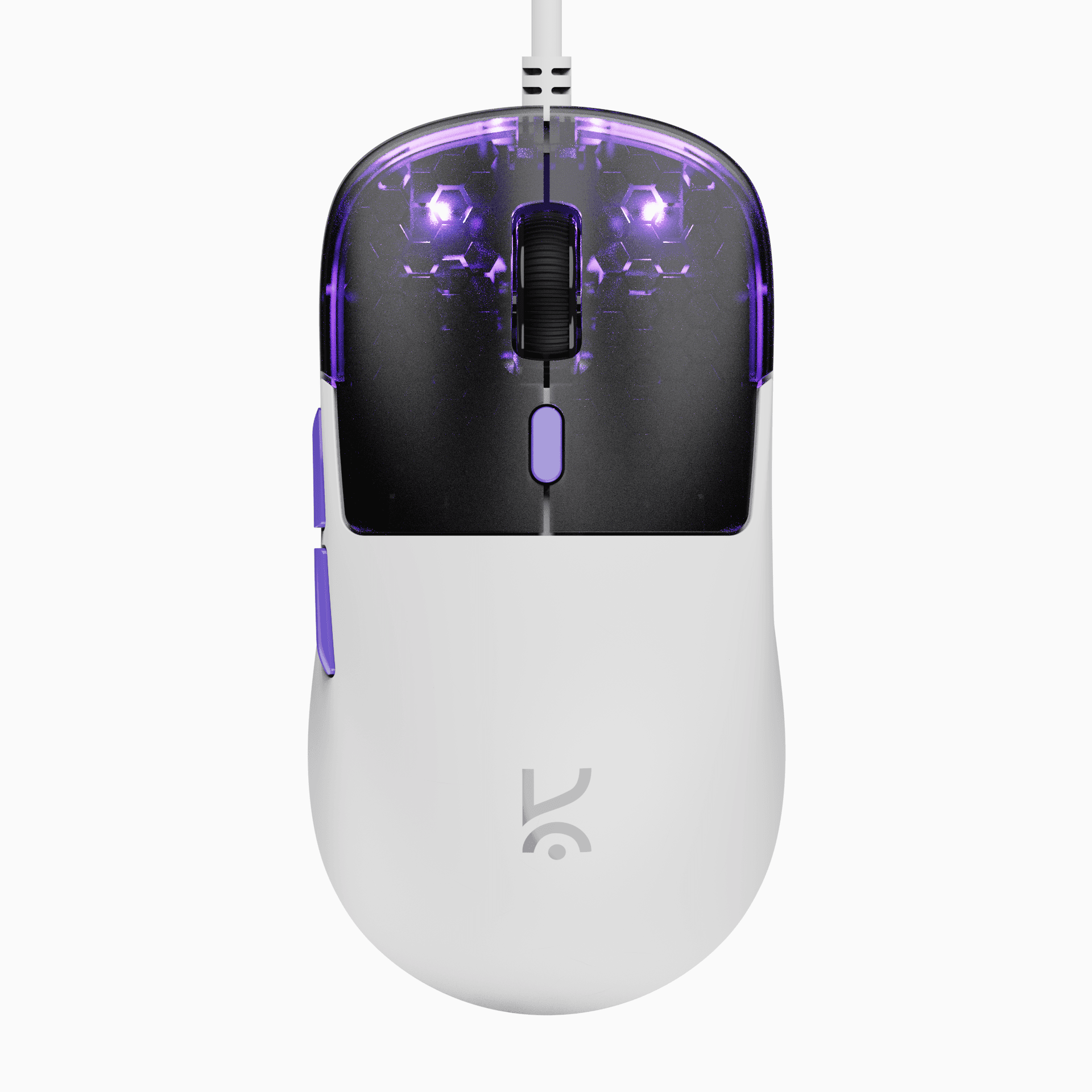 Harpy White Light Weight RGB Gaming Mouse