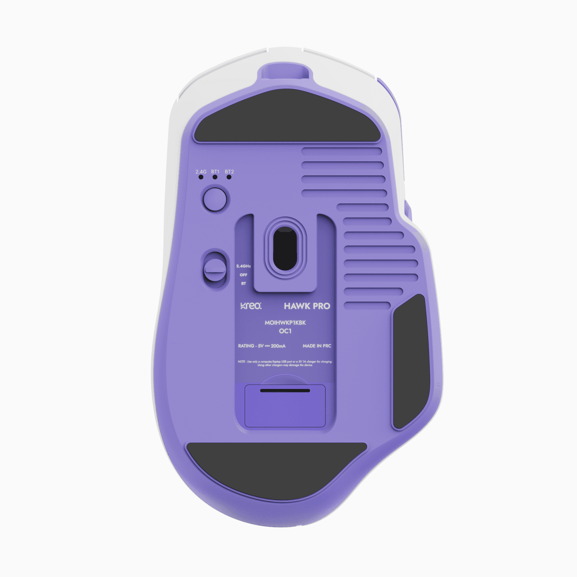 Hawk Pro White Wireless Gaming Mouse