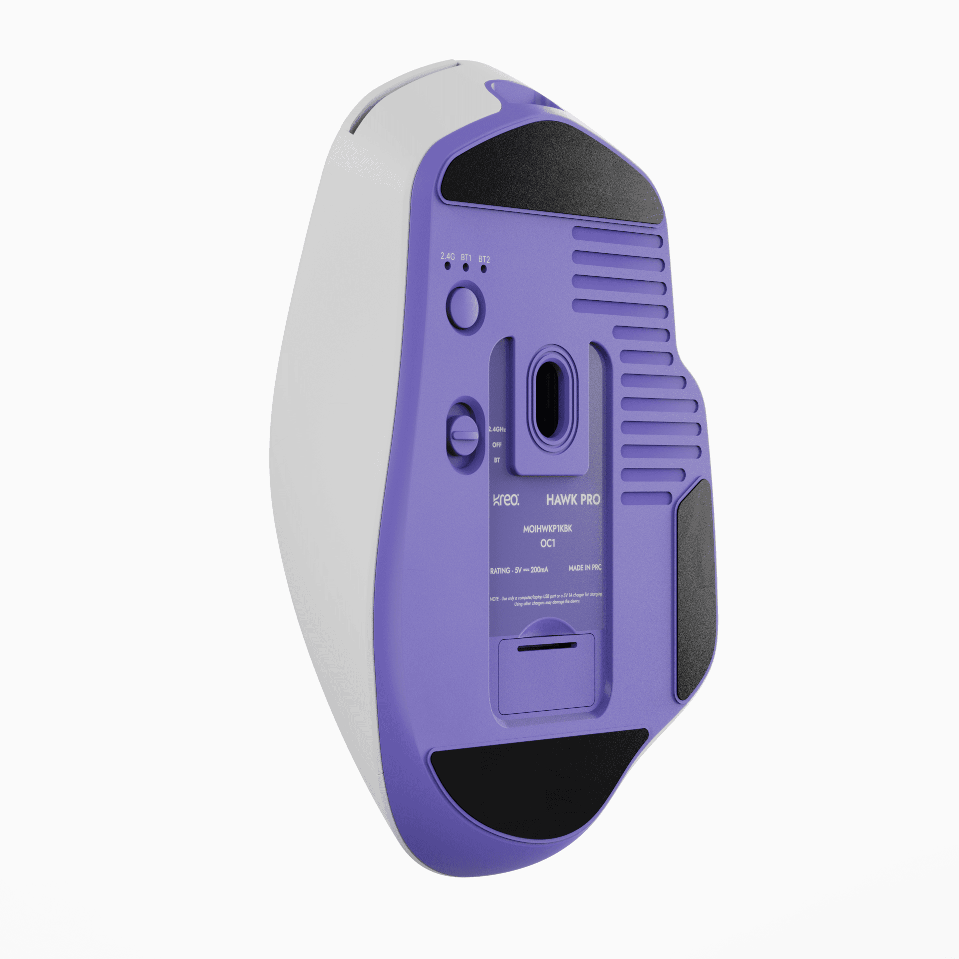 Hawk Pro White Wireless Gaming Mouse
