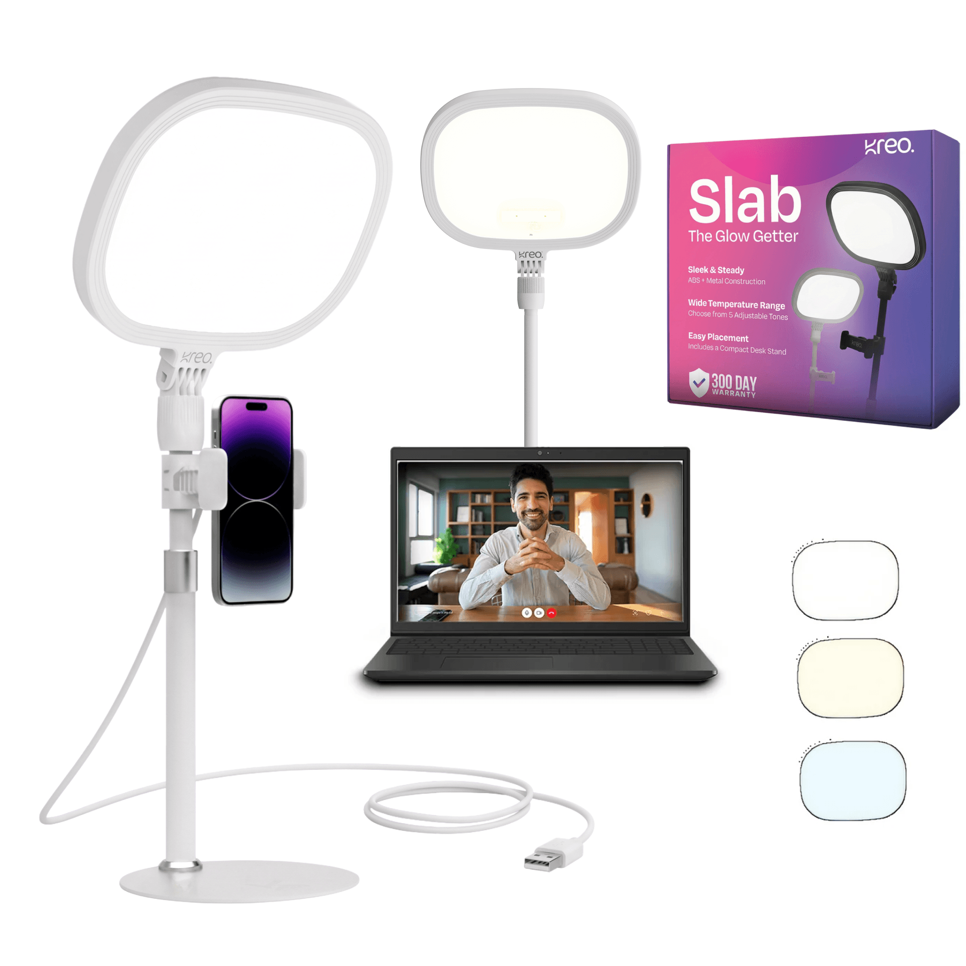 Slab Key Light White