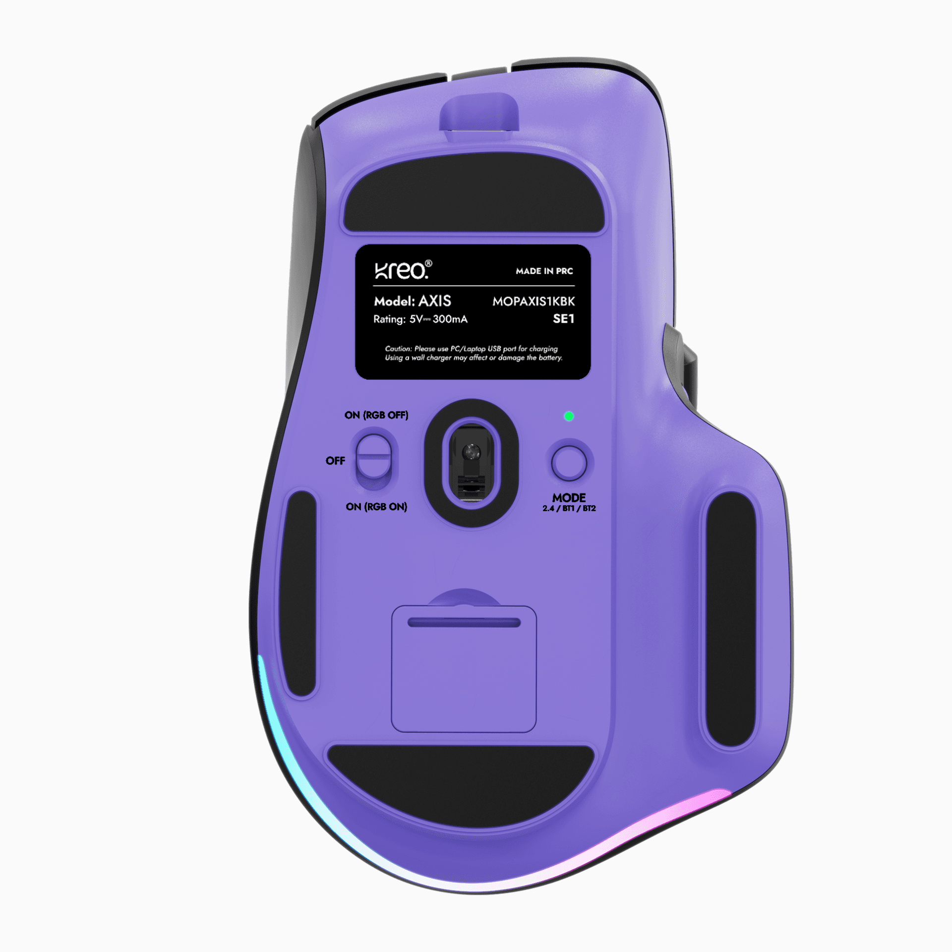 Axis Ergonomic Dual Scroll Wireless Mouse